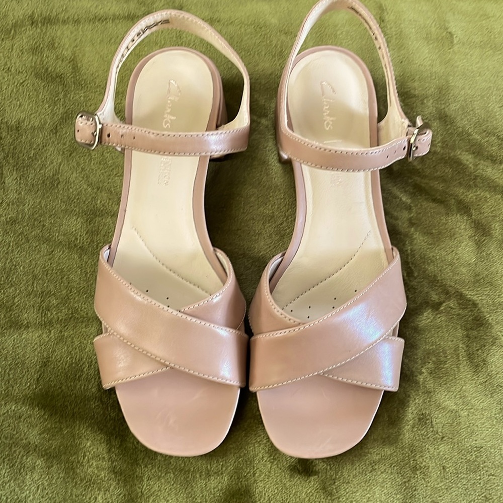 Clarks Sheer 35 Strap Heeled Sandals, Size 6